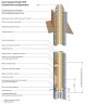 Комплект одноходового дымохода Schiedel UNI с вент.каналом диаметром 180 мм, высотой 8 метров