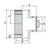 Тройник 90° коаксиальный прочистной CCTDRH 130/200