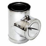 Тройник 90° коаксиальный прочистной CCTDRH 300/400