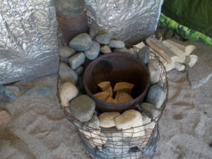 Как построить печь для походной бани