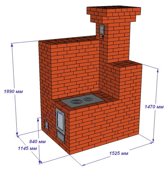 Отопительно-варочная печь своими руками - Бесплатные порядовки печей